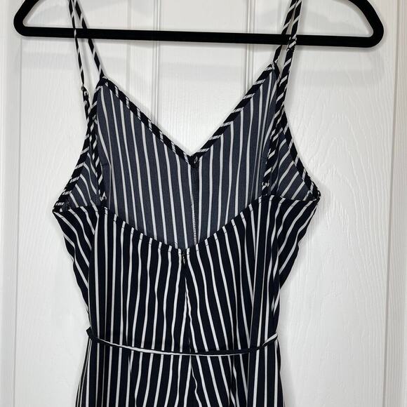 House of Harlow 1960 Black and White Striped Jumpsuit - Picture 6 of 16